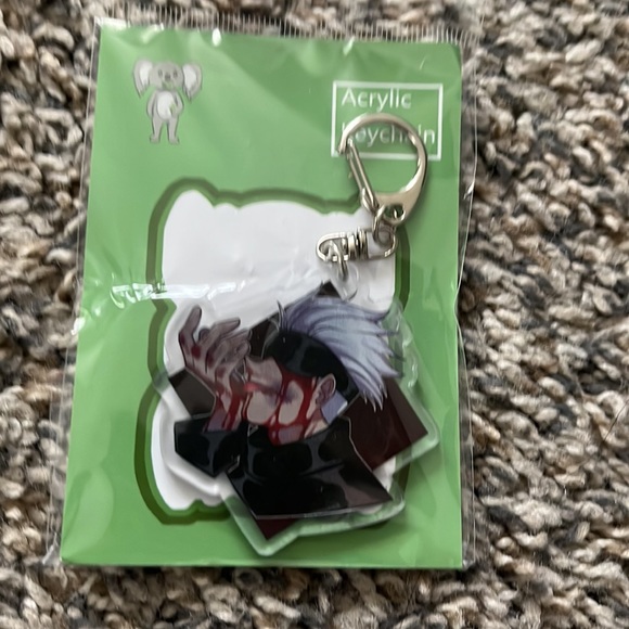 COPY - Gojo Acrylic Keychain Jujutsu Kaisen Japanese Anime - Picture 1 of 3
